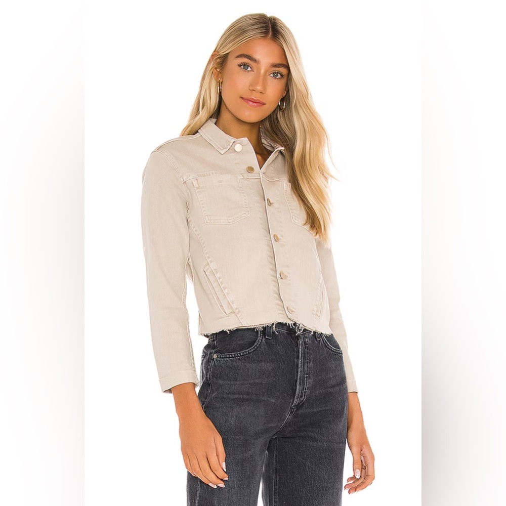 L’AGENCE Janelle Slim Jacket in Biscuit